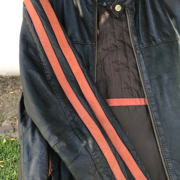 Wilson leather vintage motorcycle jacket - Picture 12 of 14